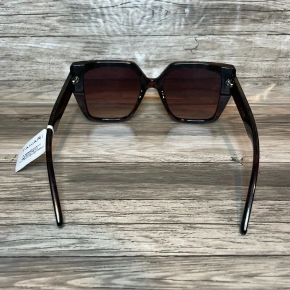 TAHARI Women's Th904 Oversized 100% Uv400 Protective Square Sunglasses - Picture 4 of 6